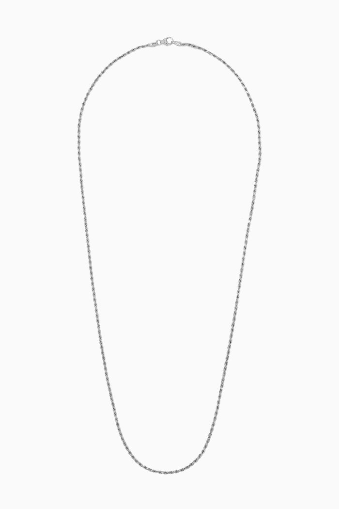 Rope Chain Necklace in Sterling Silver, 1.8mm