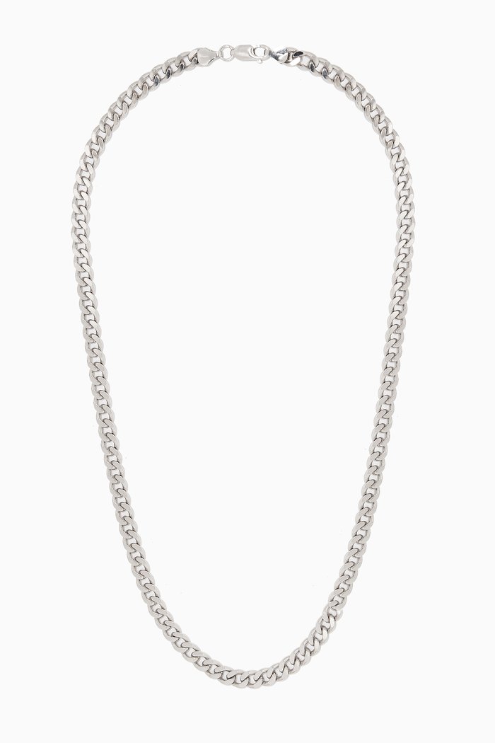

Cuban Chain Necklace in Sterling Silver, 6.5mm