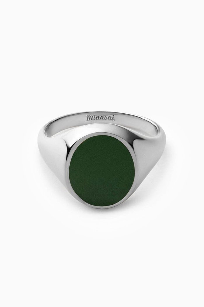 

Heritage Ring in Sterling Silver, Green