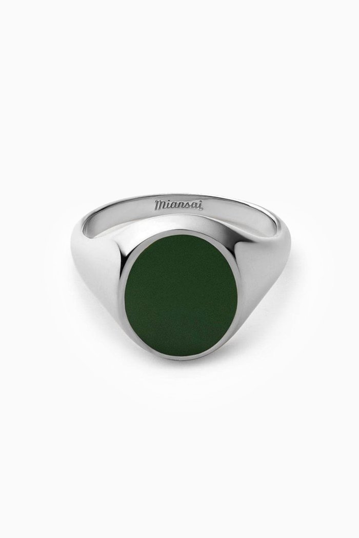 

Heritage Ring in Sterling Silver, Green