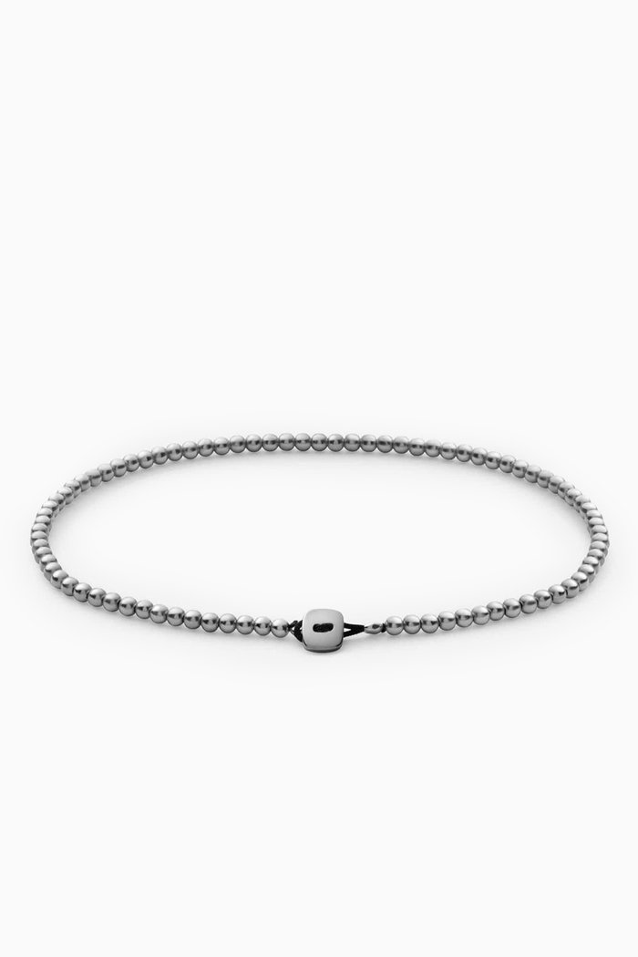 Beck Bracelet in Sterling Silver, Black