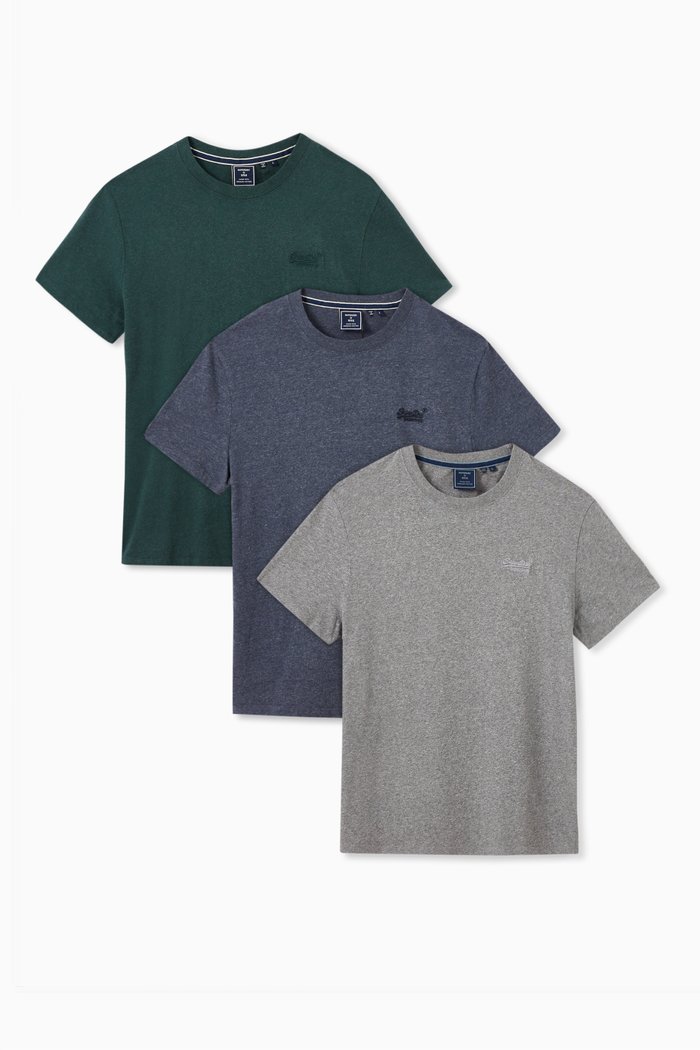 

VLE T-shirt in Cotton, Set of 3, Multicolour