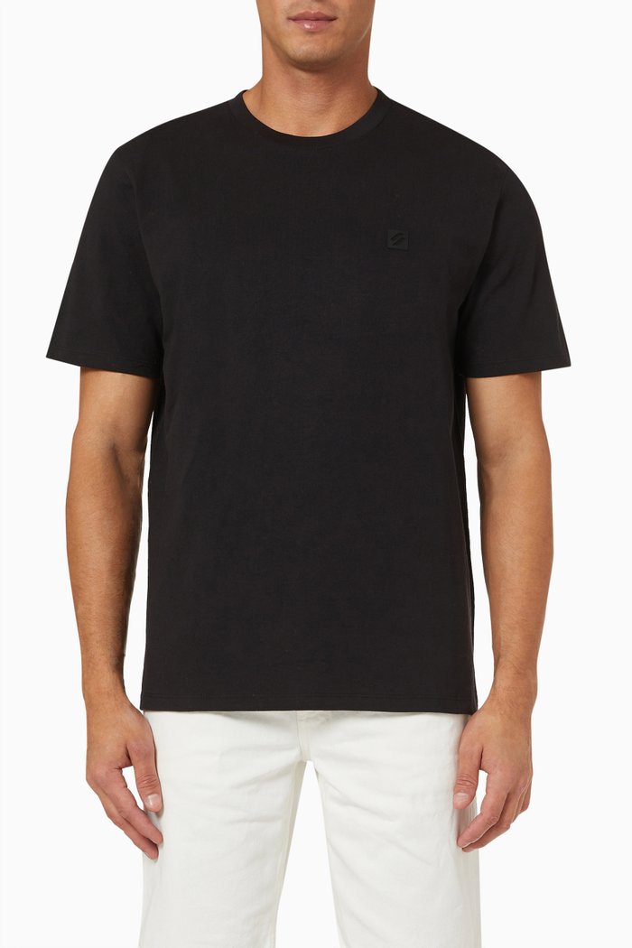 Code Tech Loose T-shirt in Cotton, Black