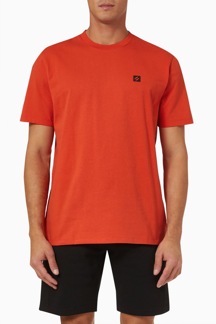

Code Tech Loose T-shirt in Cotton, Orange