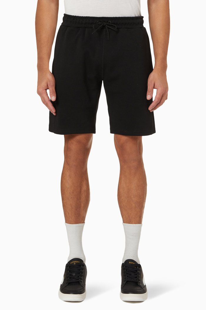 

Code Tech Shorts in Cotton Blend, Black