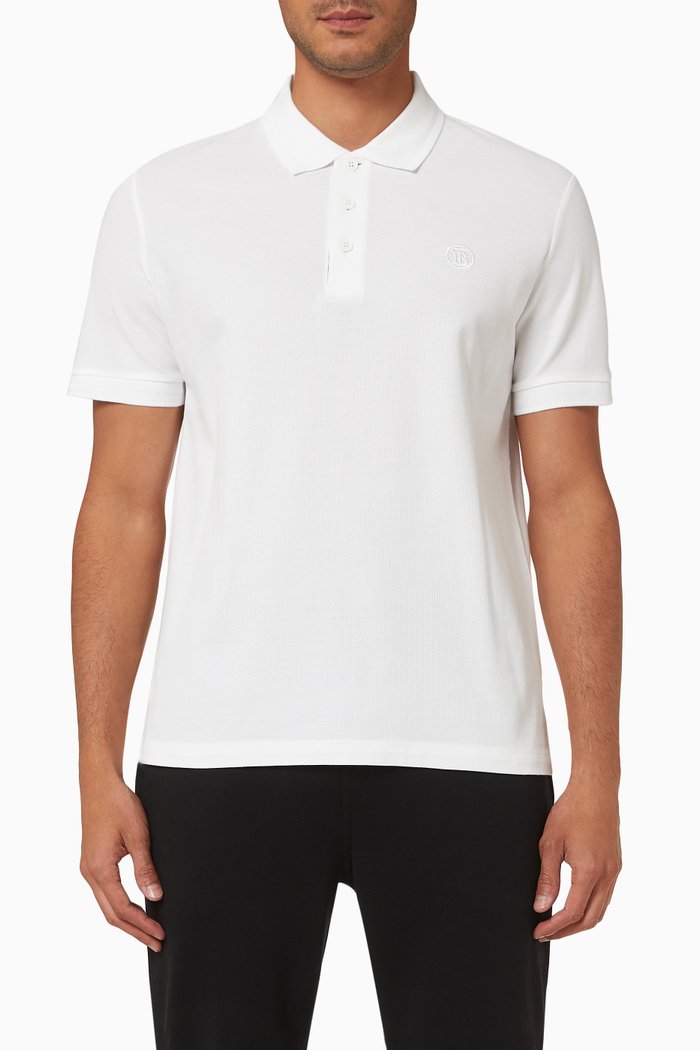 

Polo Shirt in Organic Cotton Piqué, White