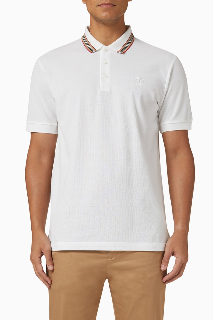 

Pierson Polo Shirt in Cotton Piqué, White
