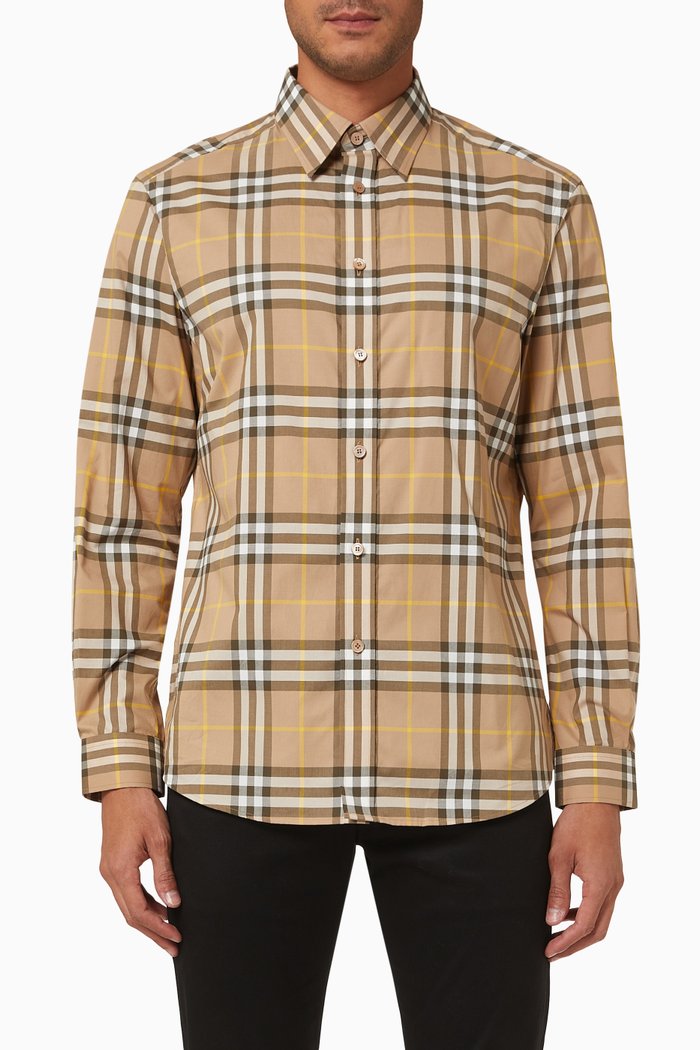 

Caxton Shirt in Cotton, Neutral