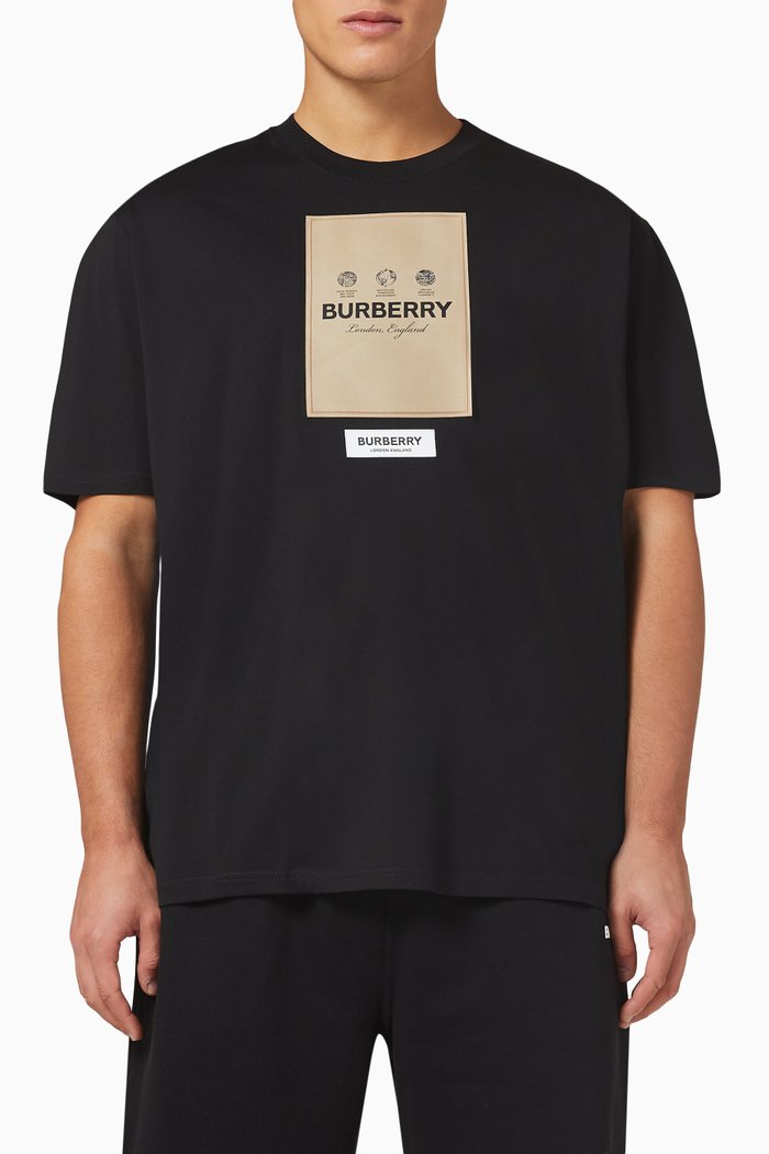 

Sergio T-shirt in Cotton, Black