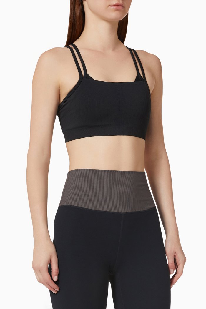 

Nike Yoga Dri-FIT ADV Indy Seamless Sports Bra in, Black