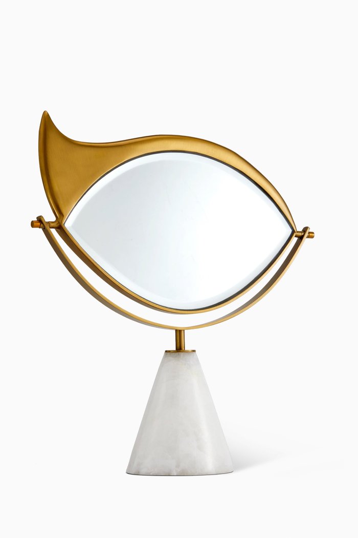 

Lito Vide Poche Dish in 24kt Gold & Marble, Multicolour