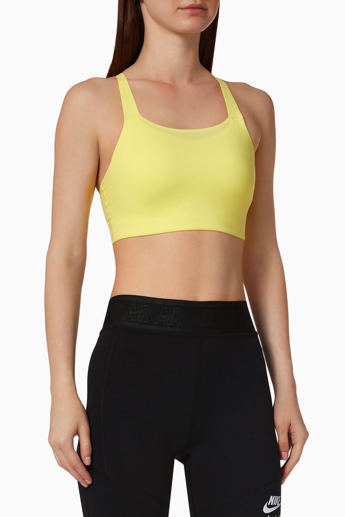 

Swoosh Luxe Sports Bra, Yellow