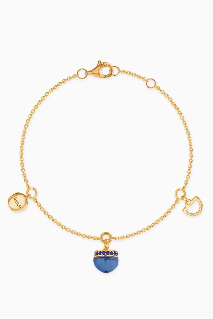 

Dome Noble London Topaz & Sapphire Bracelet in 18kt Yellow Gold