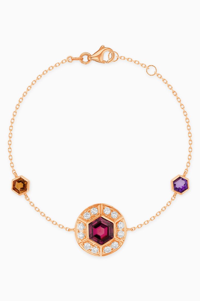 Kanzi Gemstone Bracelet in 18kt Rose Gold