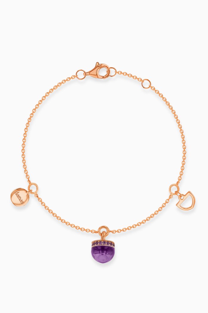 

Dome Noble Amethyst Bracelet in 18kt Rose Gold