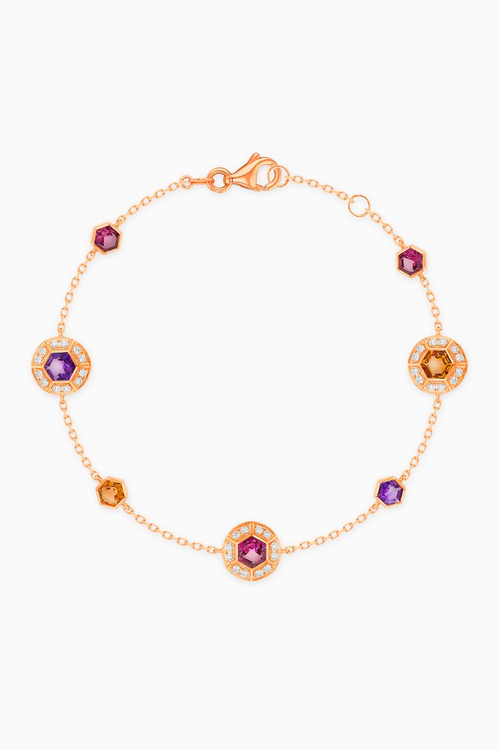 Kanzi Gemstone Bracelet in 18kt Rose Gold