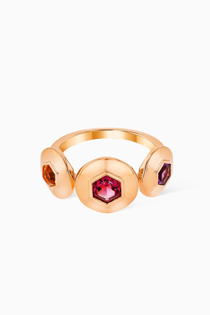 

Kanzi Gemstone Ring in 18kt Rose Gold