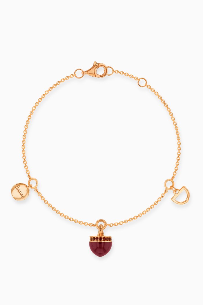 

Dome Noble Garnet Bracelet in 18kt Rose Gold