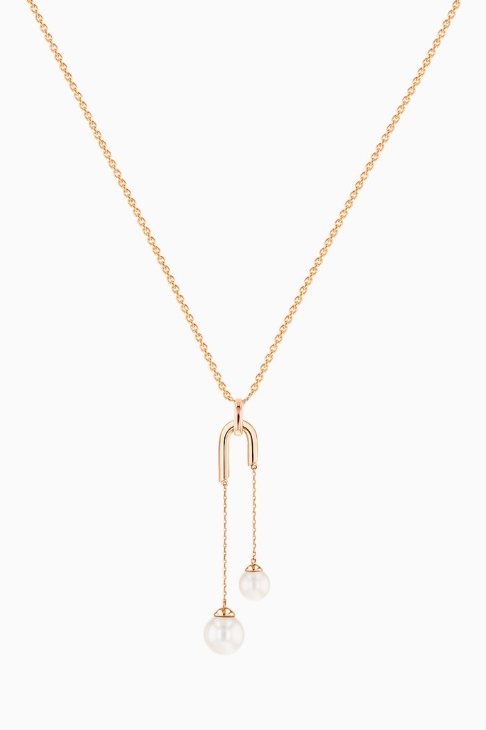 

Kiku Glow Pearl Necklace in 18kt Rose Gold