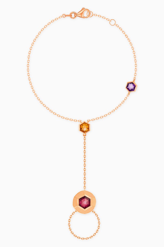 

Kanzi Panja Gemstone Bracelet in 18kt Rose Gold