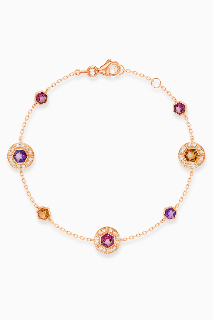 Kanzi Gemstone Bracelet in 18kt Rose Gold