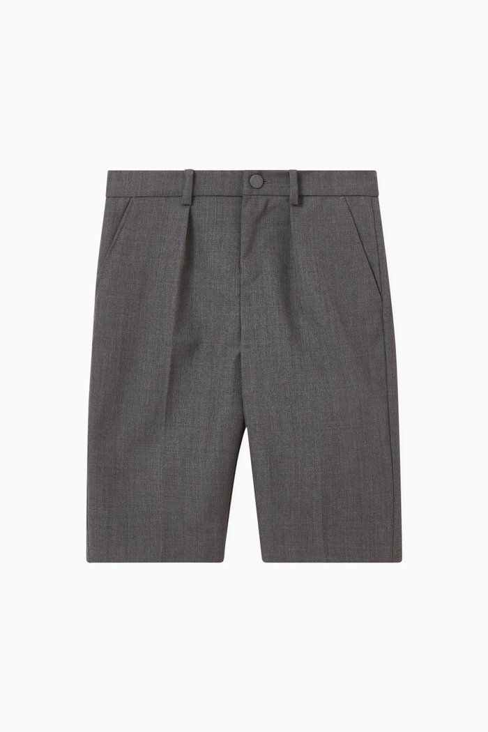 

Bermuda Shorts in Wool, Grey