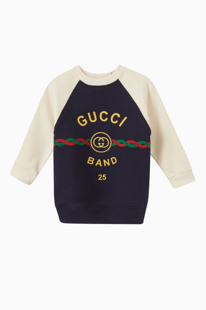 Logo Sweatshirt in Cotton, Blue