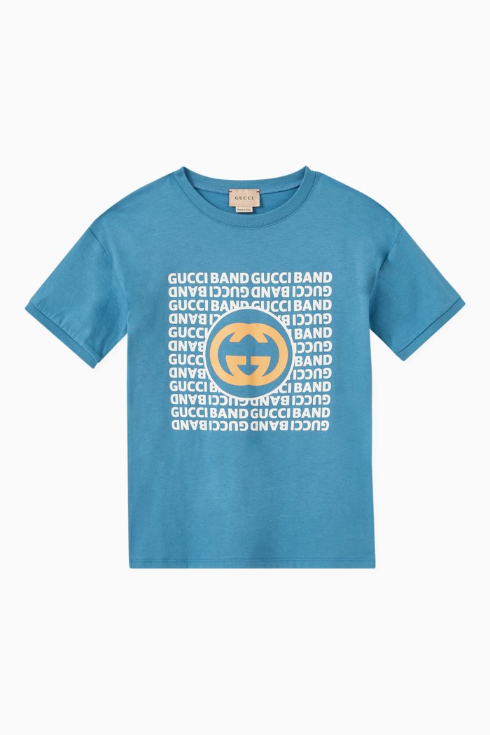 

Interlocking G T-shirt in Cotton Jersey, Blue