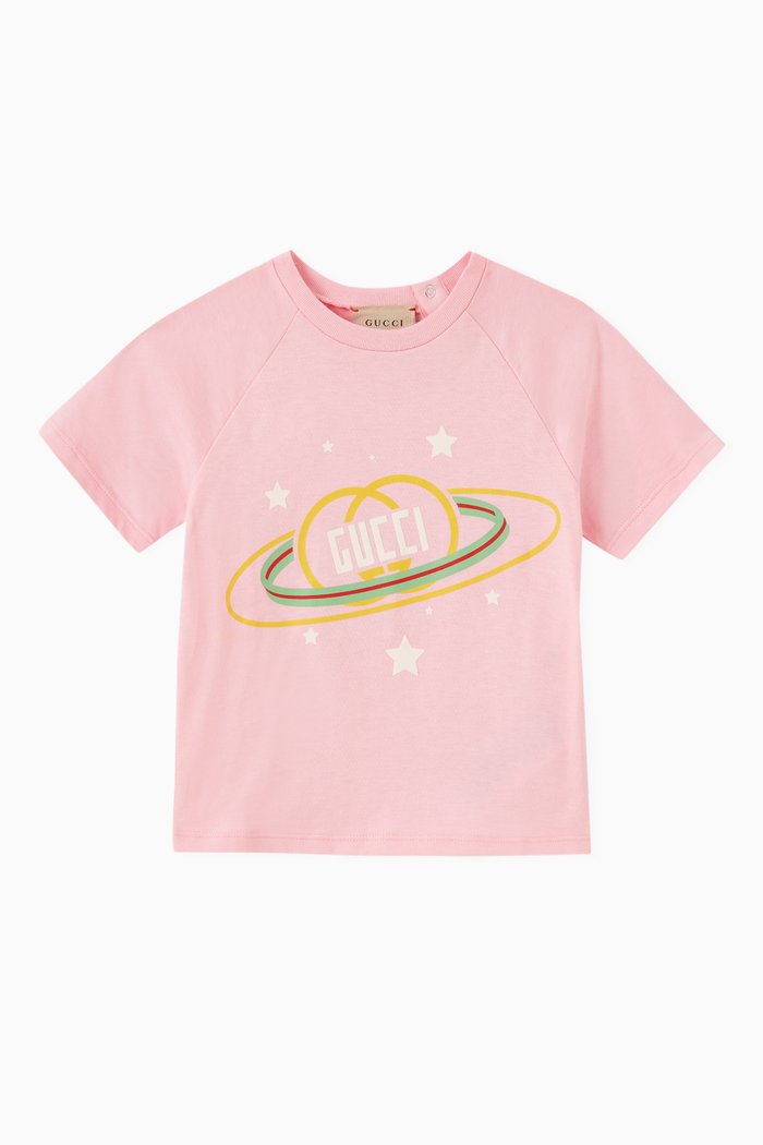 

Planet T-Shirt in Cotton, Pink