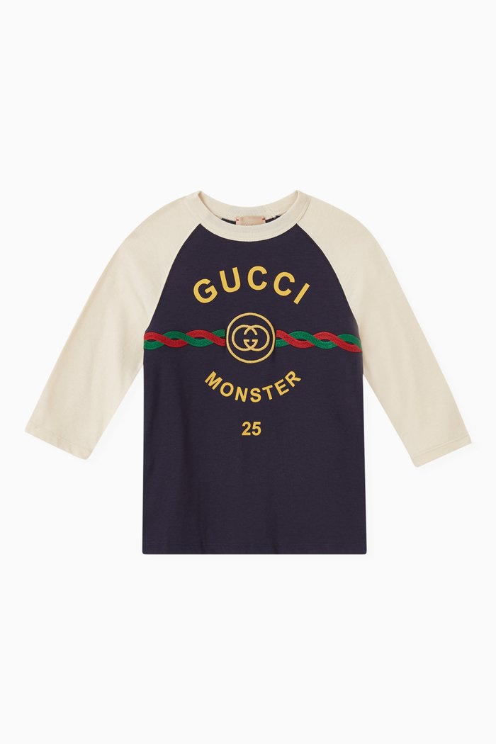 

Logo Print T-Shirt in Jersey, Blue