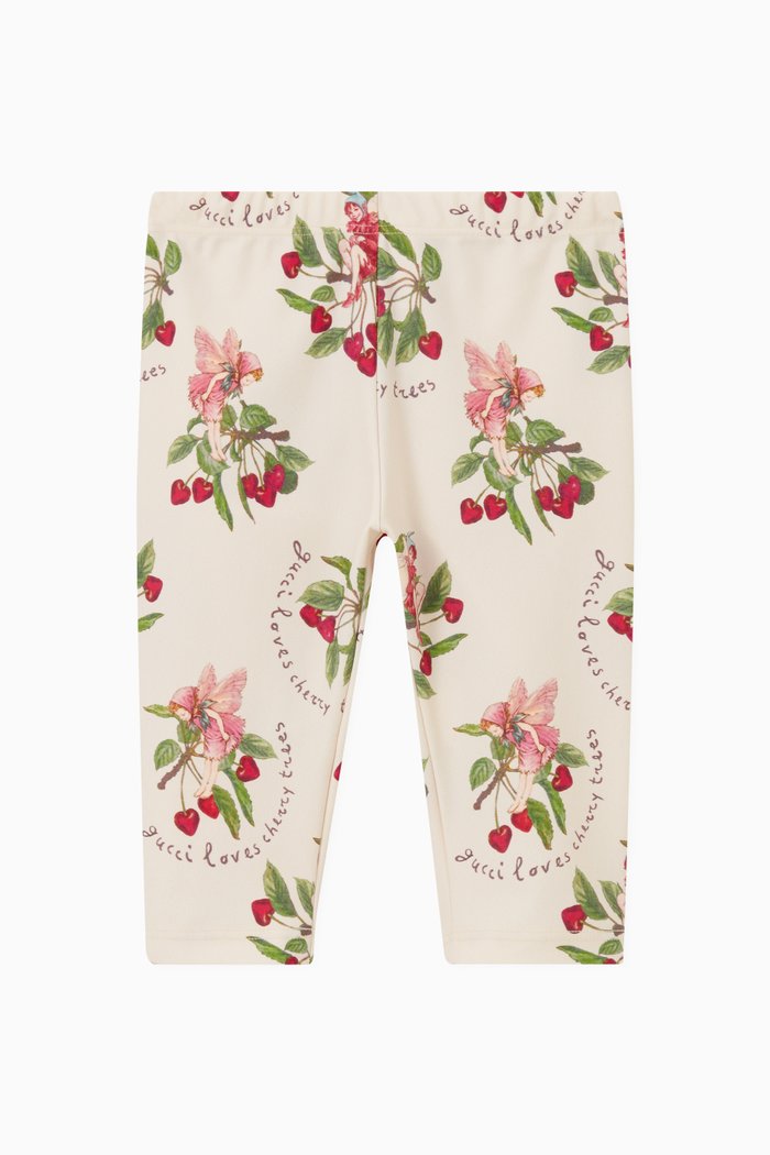 

Cherry Fairies Leggings in Cotton blend, Neutral