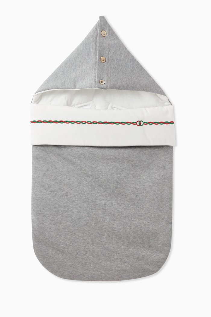 

Rope Logo Sleeping Bag in Heavy Cotton Jersey, Grey