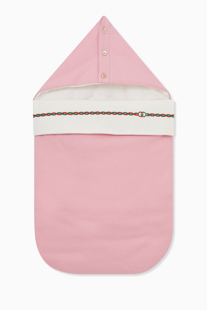 

Rope Logo Sleeping Bag in Heavy Cotton Jersey, Pink