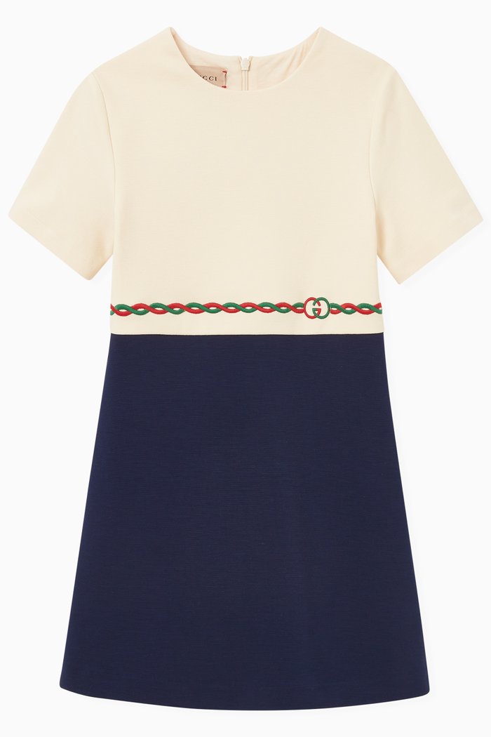 

Web Braid Dress in Jersey Viscose, Neutral
