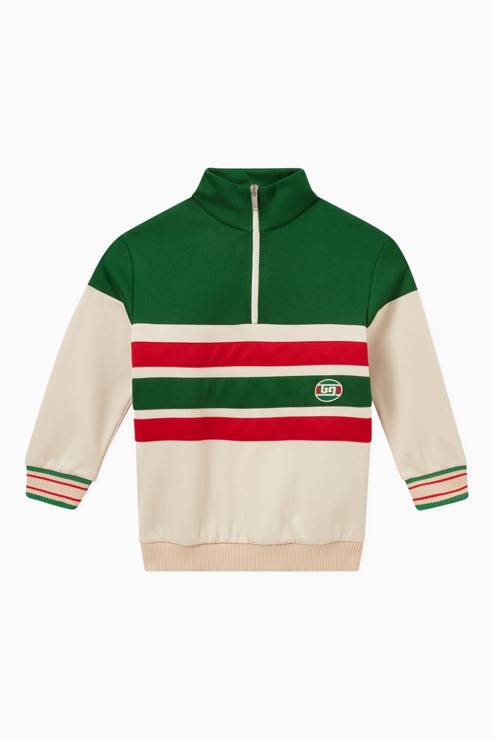 

Half-zip Sweatshirt in Technical Cotton Jersey, Neutral