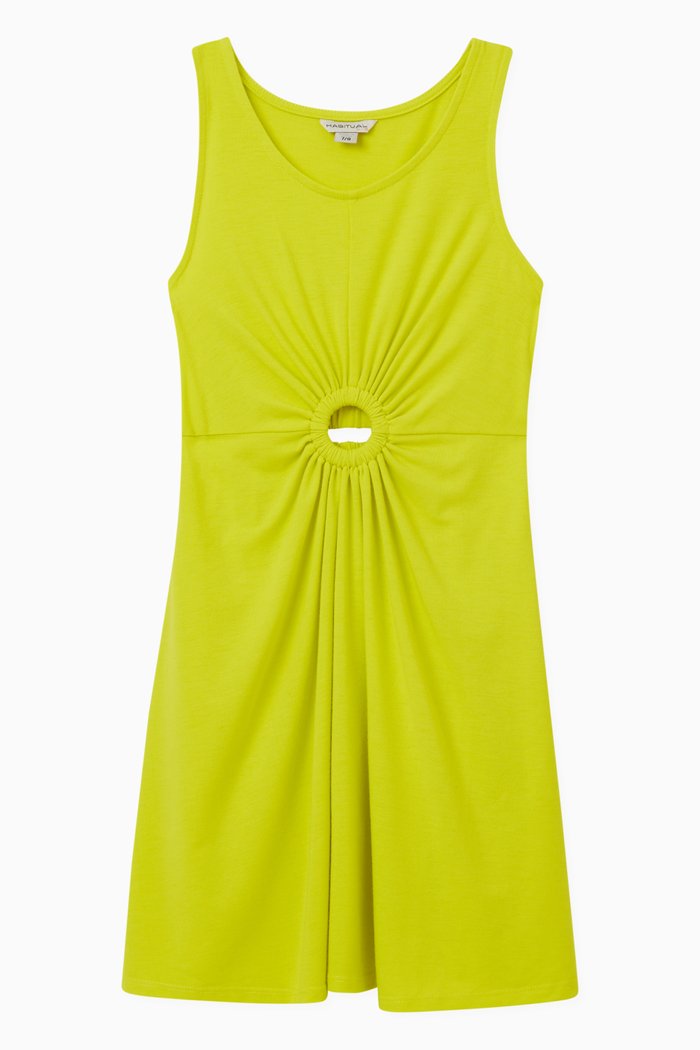 

Drapped Dress in Jersey Knit, Green