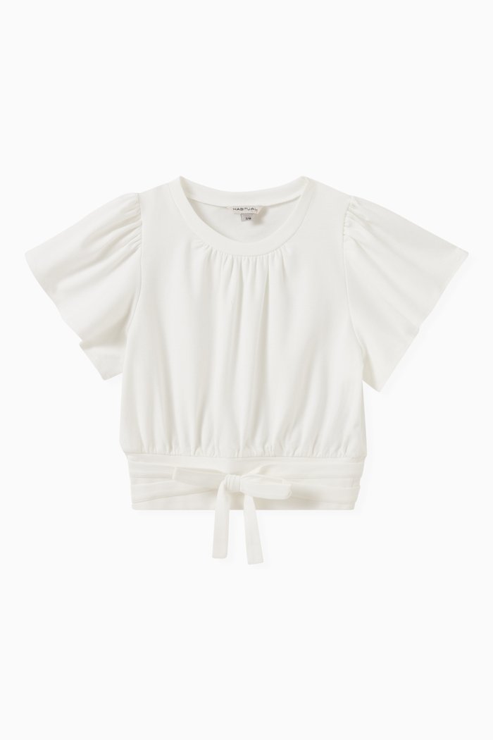 

Flounce Wrap Top, Neutral