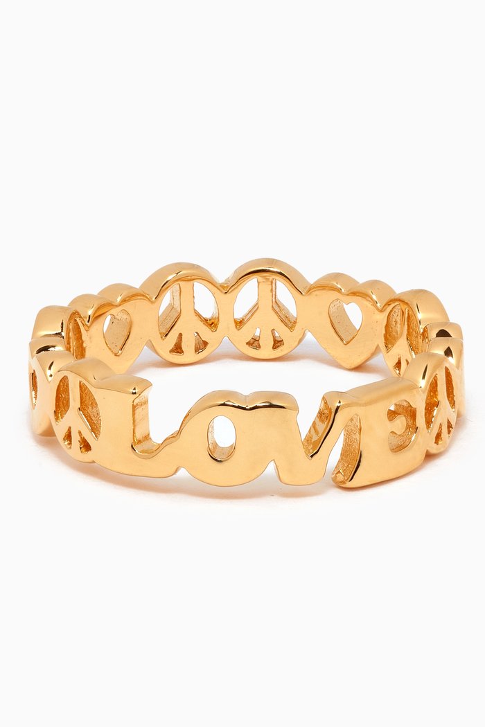 

Share the Love Stacking Ring in 18kt Gold-plated Vermeil