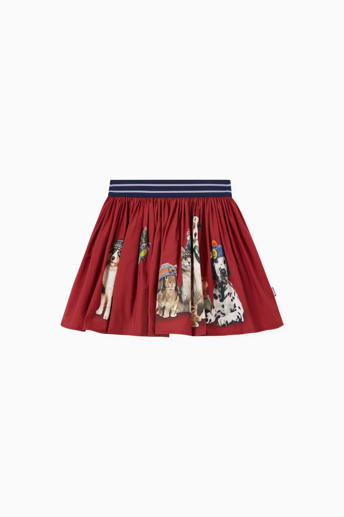 

Brenda Skirt in Organic Cotton, Red
