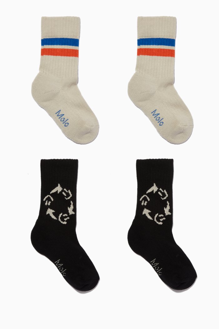 

2-Pack Jurassic World Norman Socks, Black