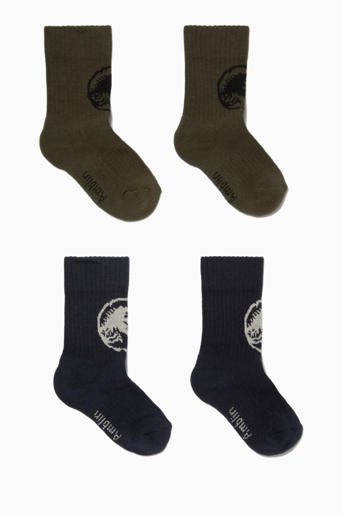 

2-Pack Jurassic World Norman Socks, Green