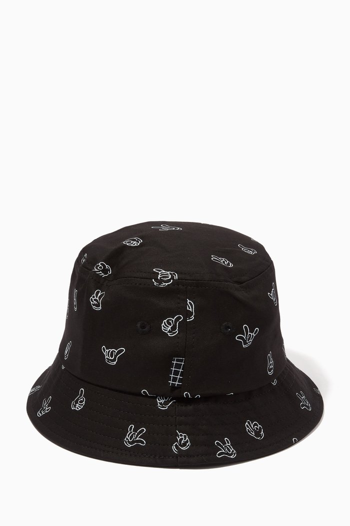 

Bucket Hat in Cotton, Black