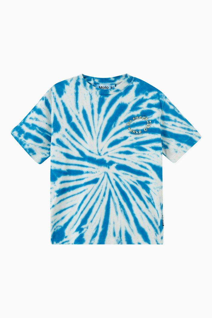 

Riley Tie-dye T-shirt in Organic Cotton, Blue