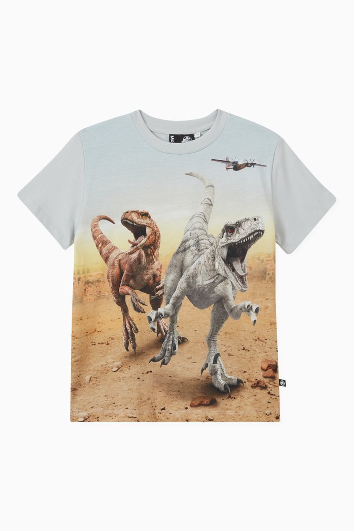 

Jurassic World T-shirt in Organic Cotton, Grey