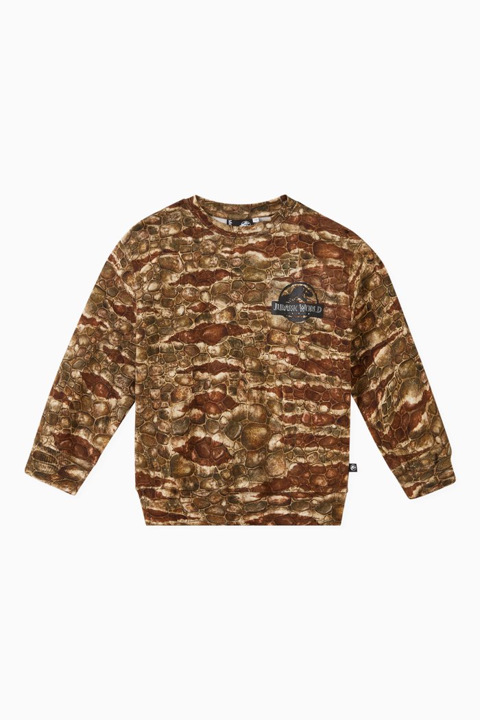 

Jurassic World Monti Sweatshirt in Organic Cotton, Green