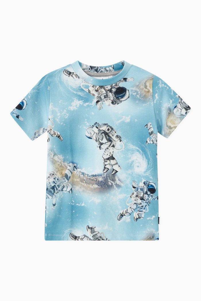 

Ralphie Space T-shirt in Organic Cotton, Blue