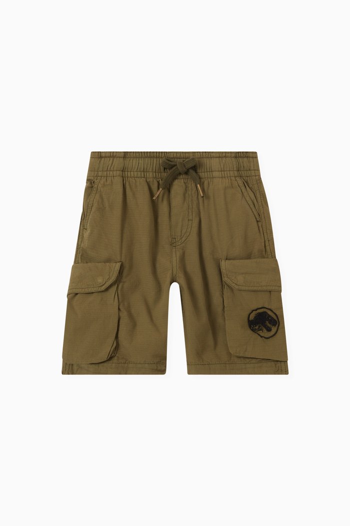 

Jurassic World Argod Cargo Shorts in Cotton, Green