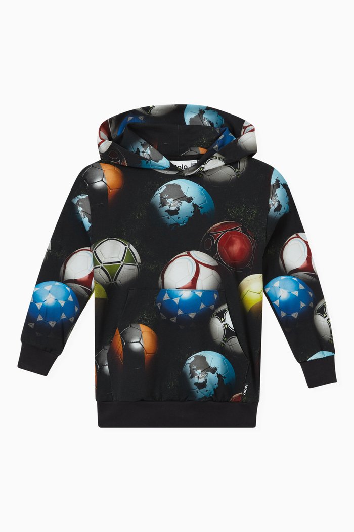 Romo Hoodie in Organic Cotton, Black
