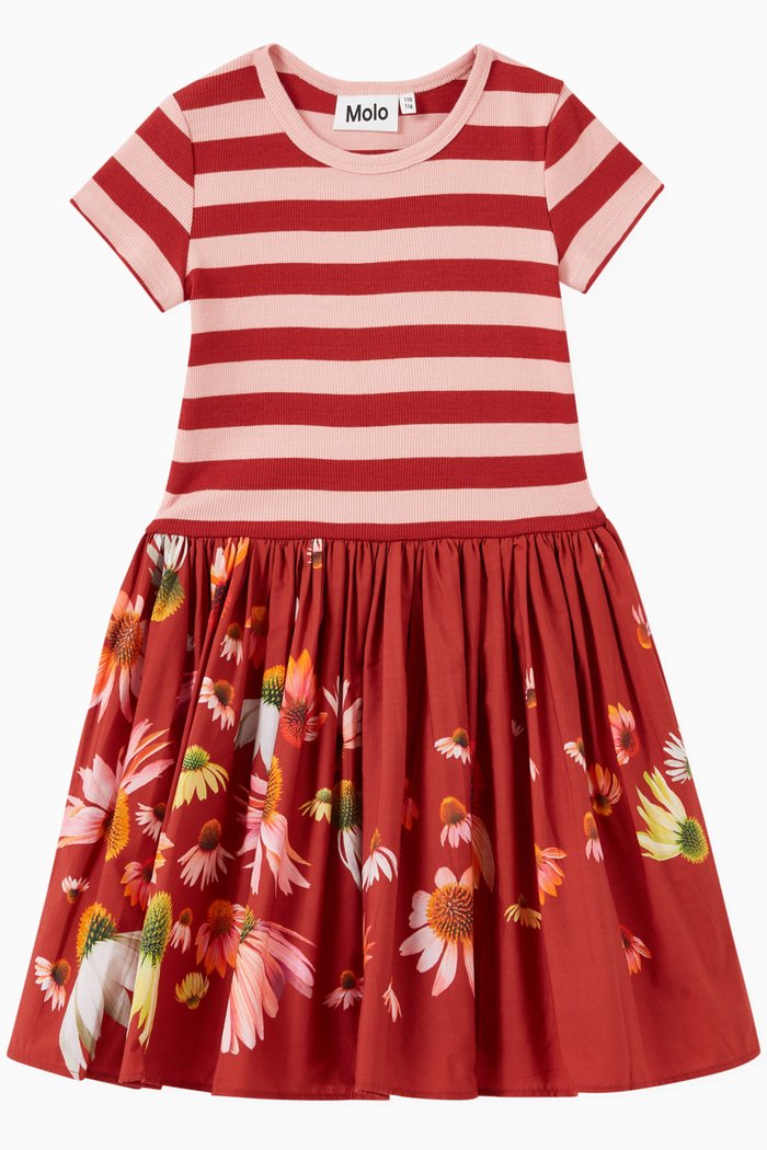 

Cissa Dress in Organic Cotton, Red