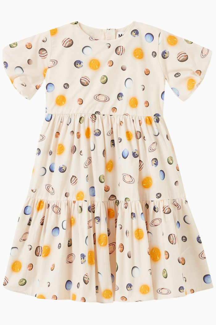 

Cienna Dress in Organic Cotton, Neutral
